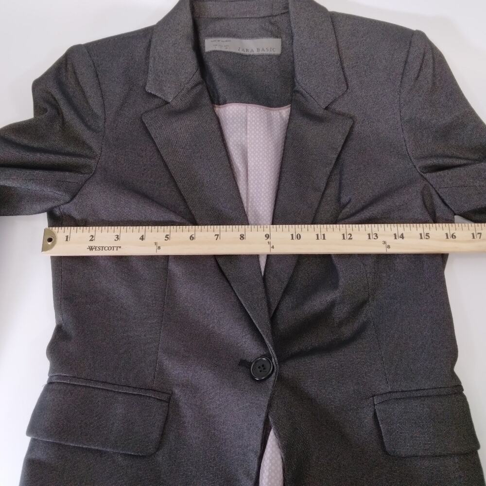 Zara Basic Single Button Blazer Jacket Size Small - image 8